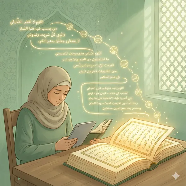 Quran memorization (Hifz) illustration